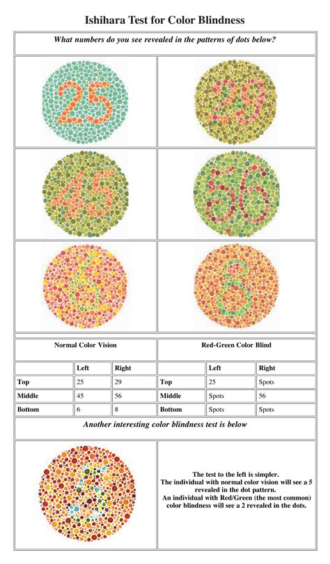 ishihara test score